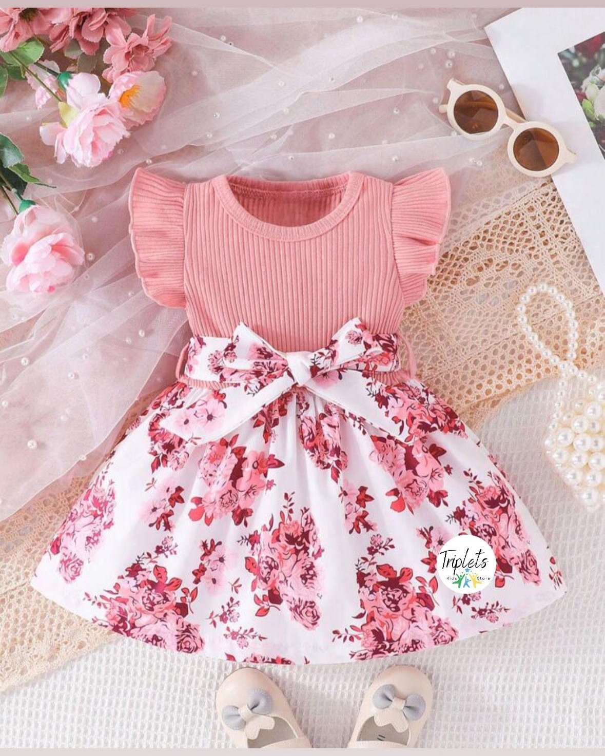 Vestido, Baby Floral Dress, Shein – Triplets Kids Store