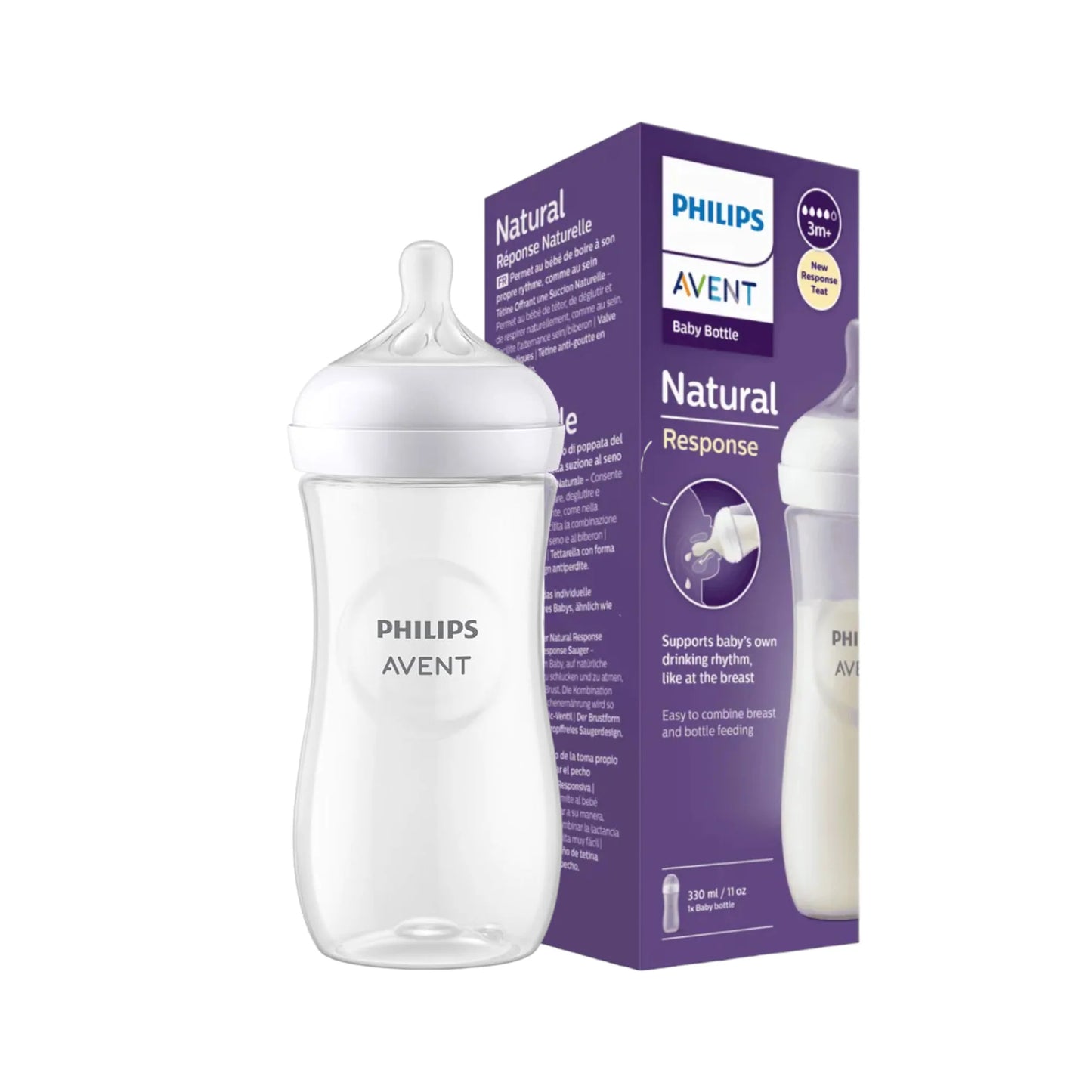 Biberón Natural, 11 oz Natural response, Philips Avent