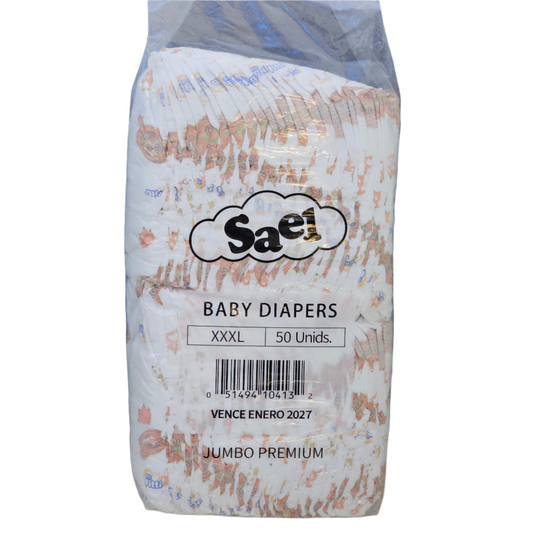 Pañales, Jumbo Premium 50 Unidades, Sael