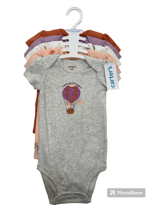 Carter's Set de 5 onesies Rosado/Morado