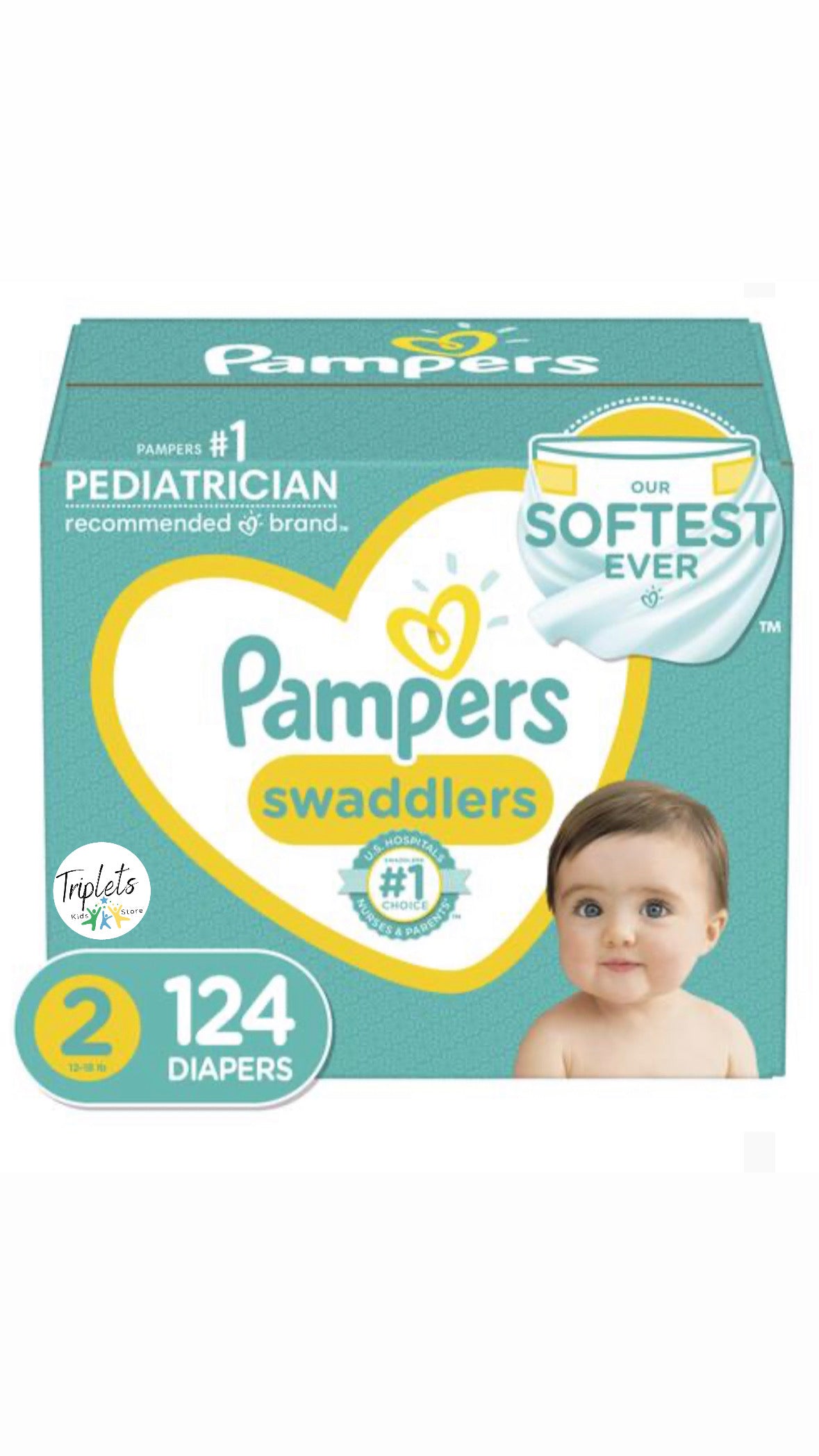 Pampers Pañales Swaddlers Size 2