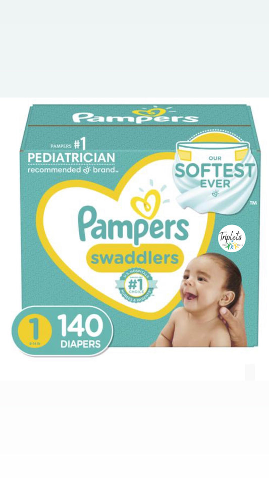 Pampers Pañales Swaddlers Size 1