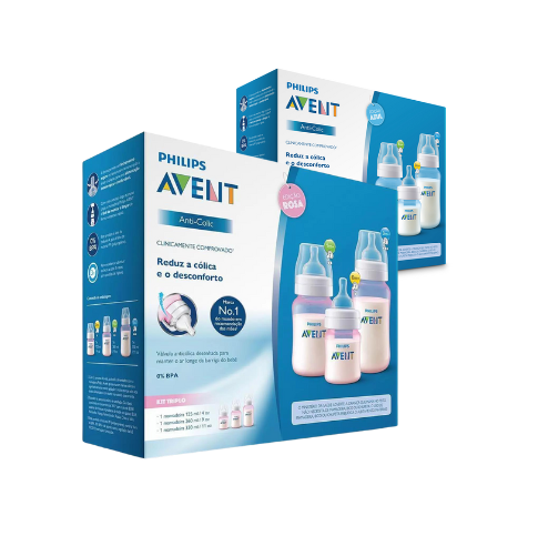 AVENT Set biberones 4/9/11oz ANTICOLICO