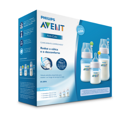 AVENT Set biberones 4/9/11oz ANTICOLICO